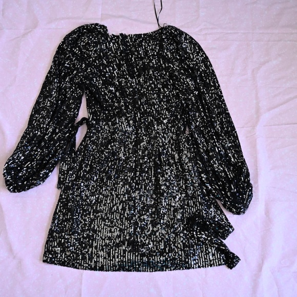 Zara Black Sequin Mini Dress – Size S ✨ - Picture 2 of 3